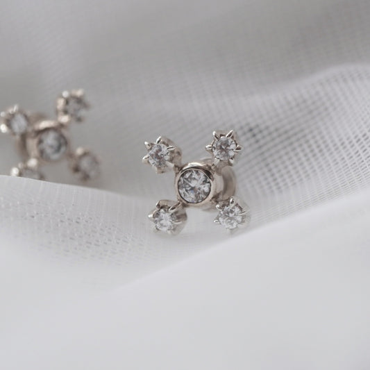 六本立爪 クロスピアス