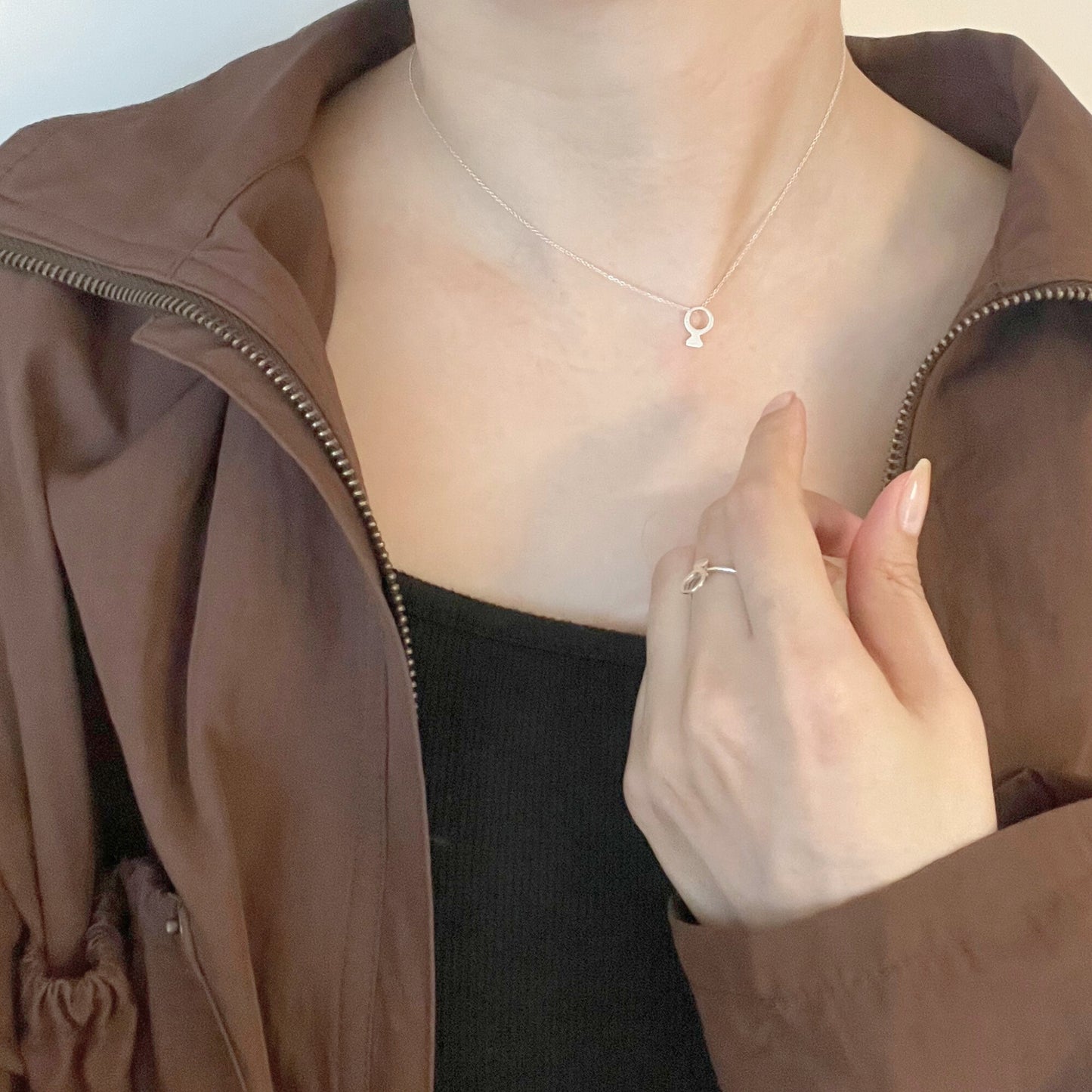 【Mimi Ring】ダイヤモンドモチーフ ネックレス