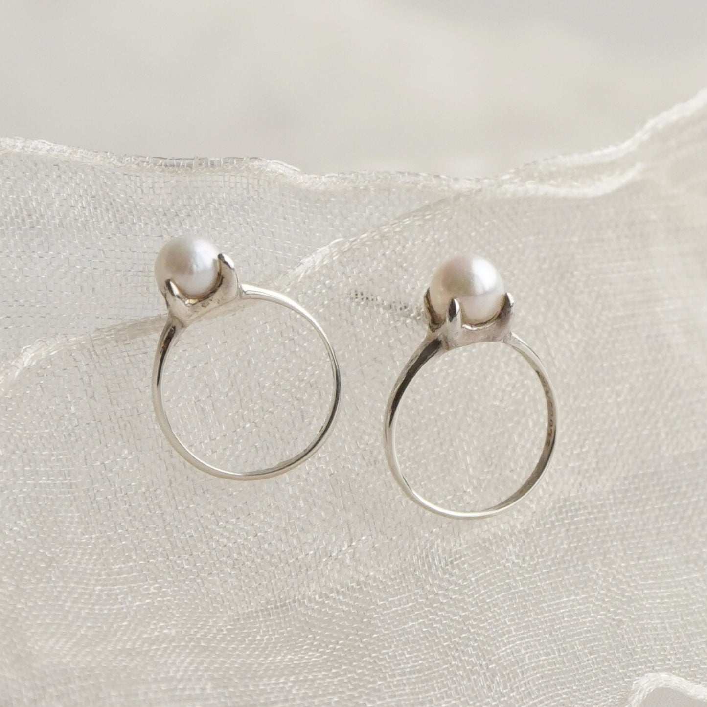 【Mimi Ring】パールベビーリング ピアス