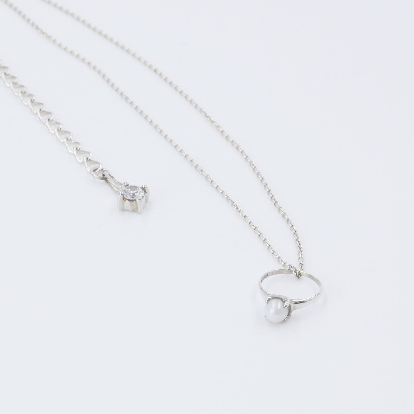 【Mimi Ring】パールベビーリング ネックレス