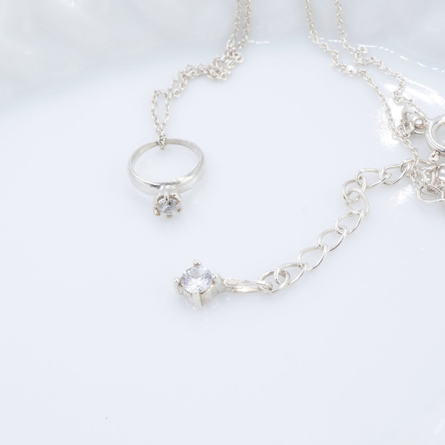 【Mimi Ring】六本立爪ベビーリング ネックレス