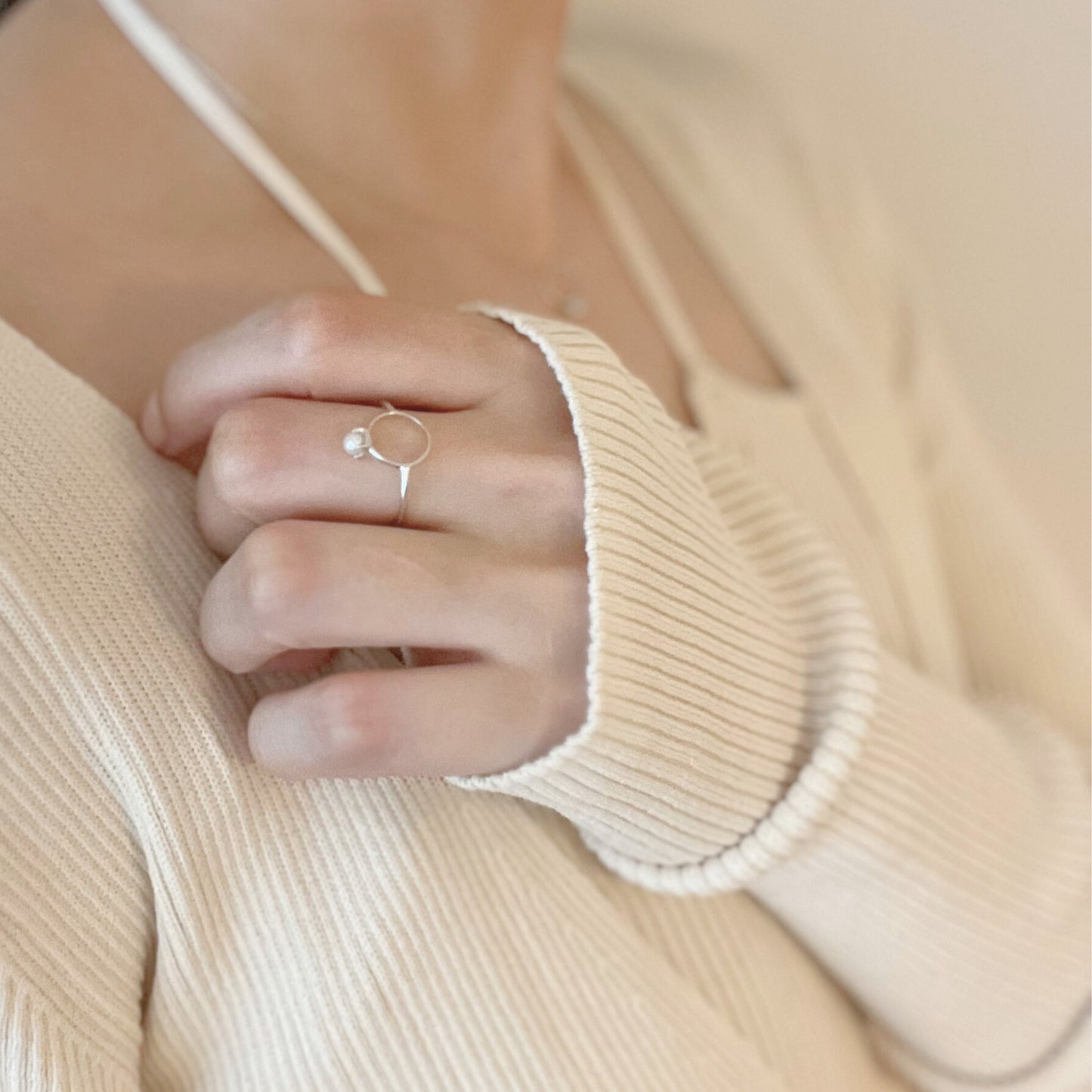 【Mimi Ring】パールベビーリング リング