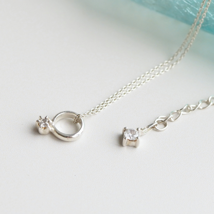 【Mimi Ring】六本爪正面ベビーリング　ネックレス