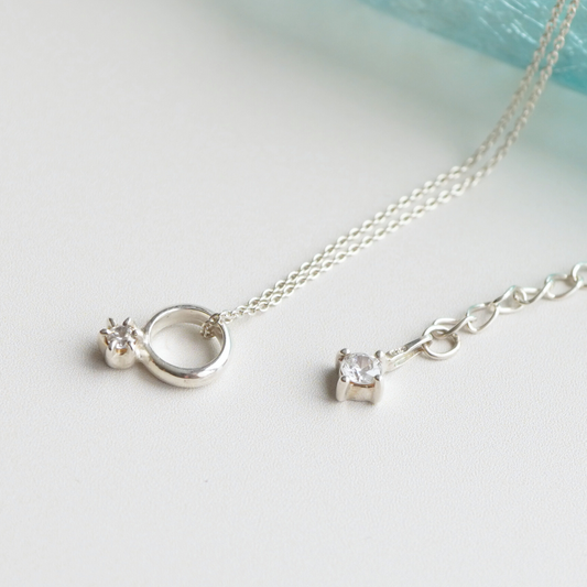 【Mimi Ring】六本爪正面ベビーリング　ネックレス